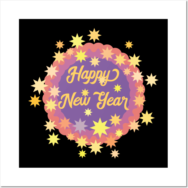 Happy New Year 02 Wall Art by holidaystore